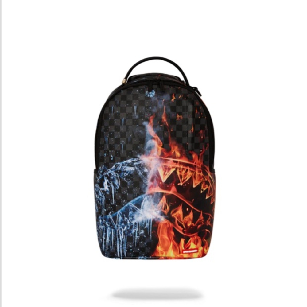 Unisex Black and Fiery Backpack